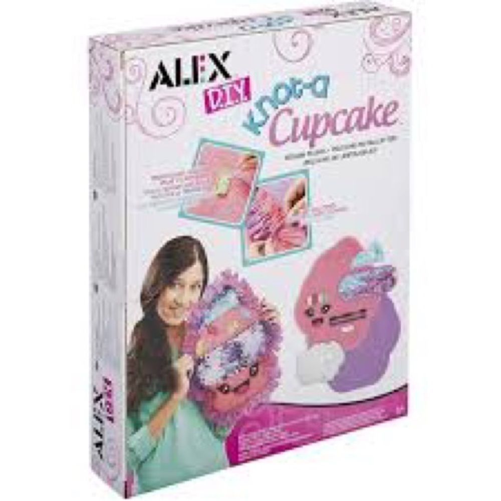 Alex DIY Knot a Cupcake Sequin Plush Art Kit